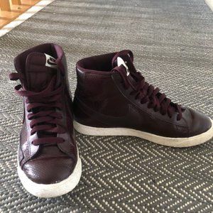Nike Patent Leather High Top Sneakers